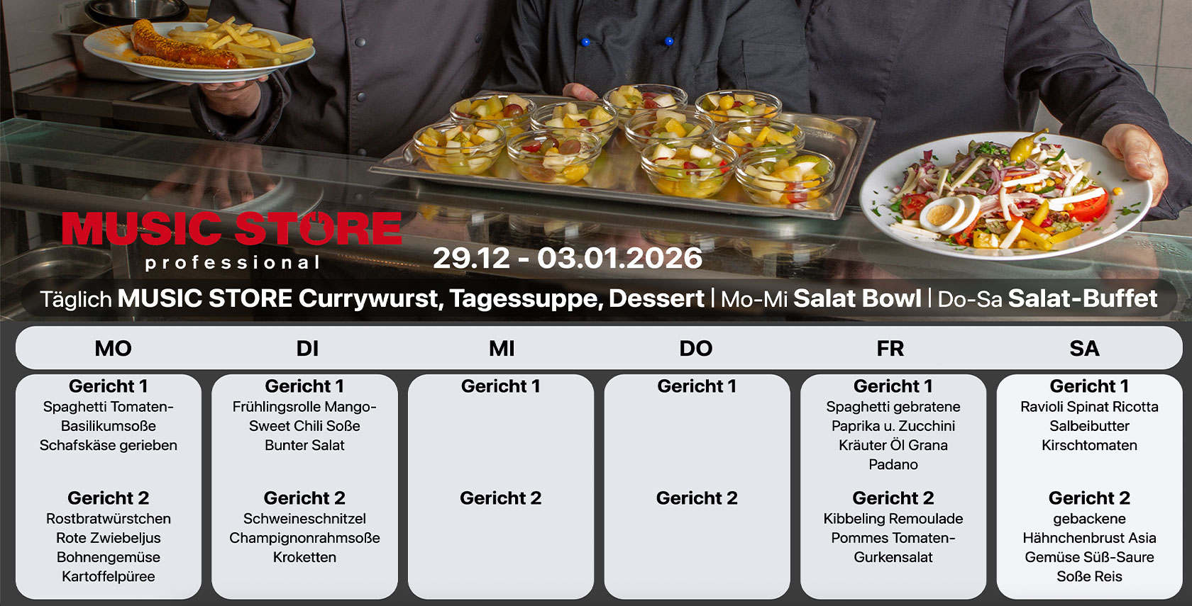 MUSiC STORE Restaurant - Speisekarte