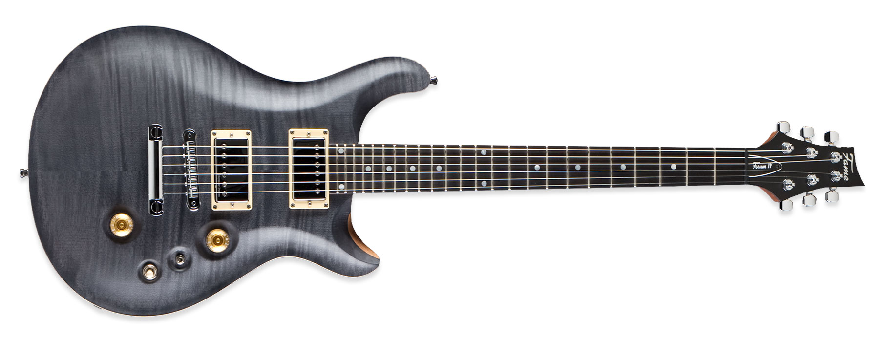 Fame Forum IV Classic Satin Black E-Gitarre