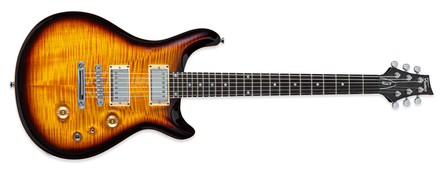 Fame Forum IV Classic Tobacco Sunburst Dark Back Highgloss E-Gitarre