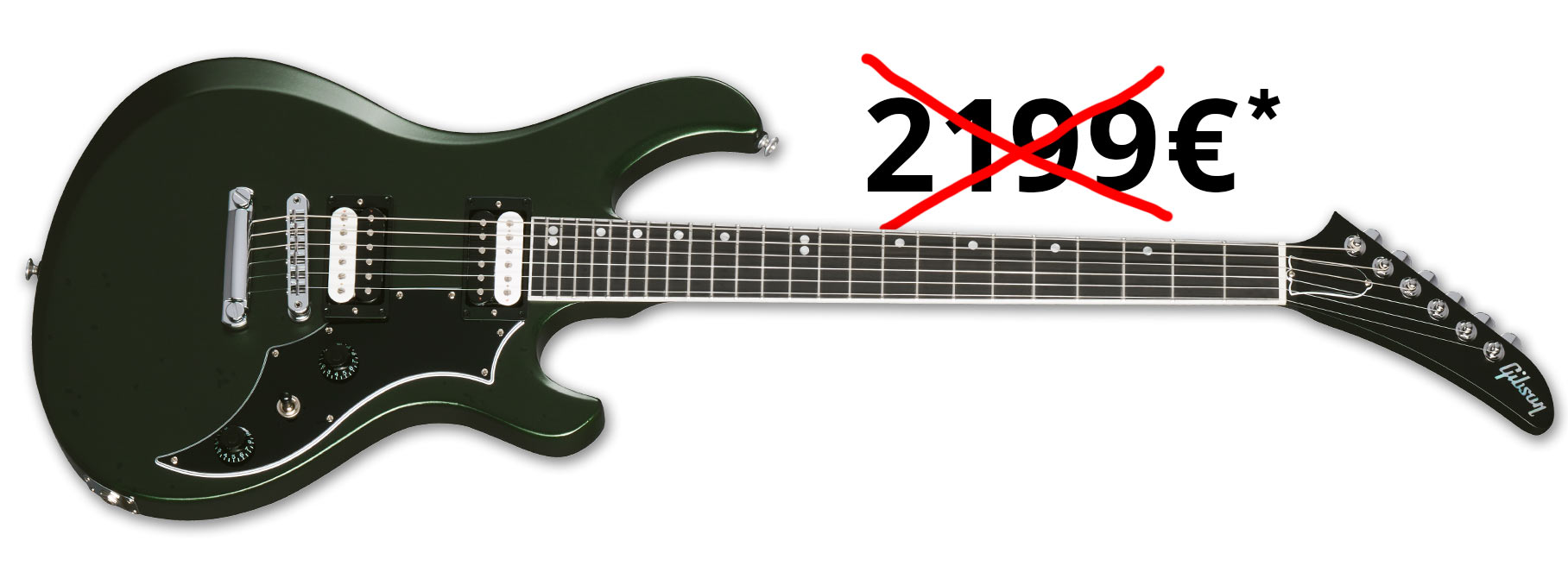 Gibson Victory Dark Green Satin