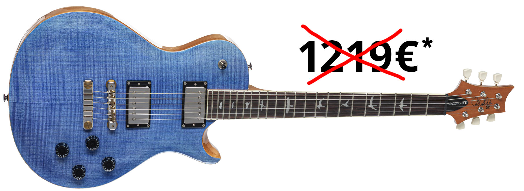 PRS SE McCarty 594 Singlecut Faded Blue