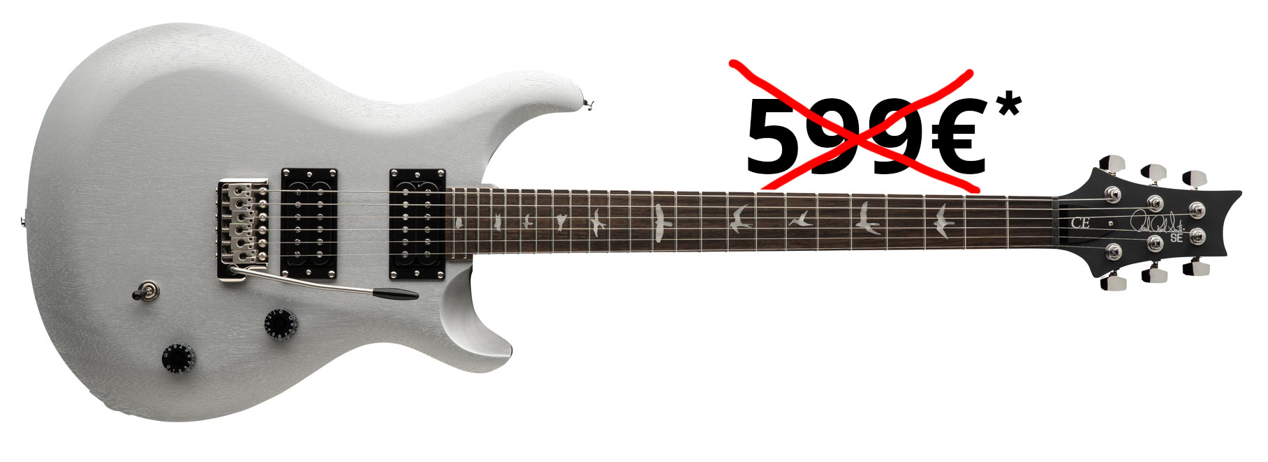 PRS SE CE24 Standard Satin Metallic Silver