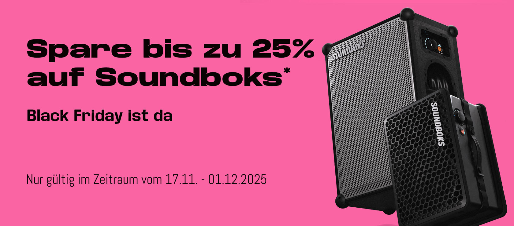 SOUNDBOKS BLACK FRIDAY PROMOTION