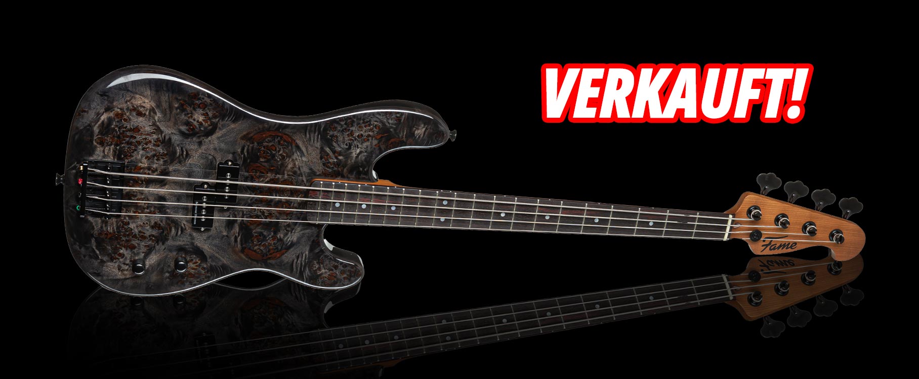 Fame PB Burl Top Transparent Charcoal #25121743