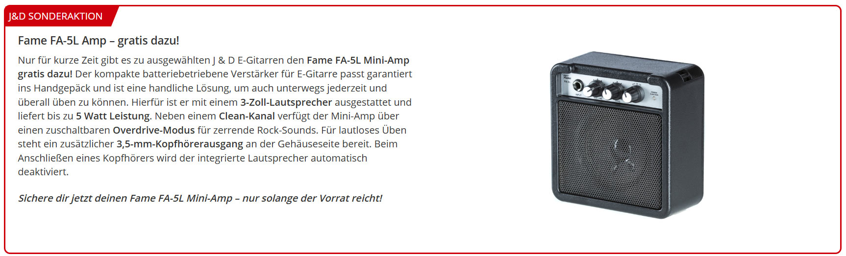Free Amp Promotion
