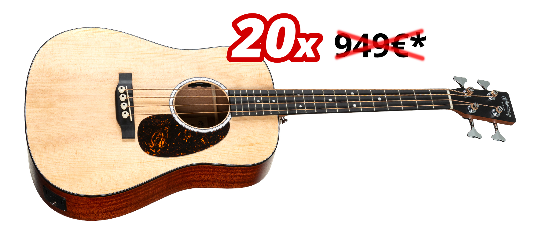 Martin Guitars DJR-10E Bass Natural