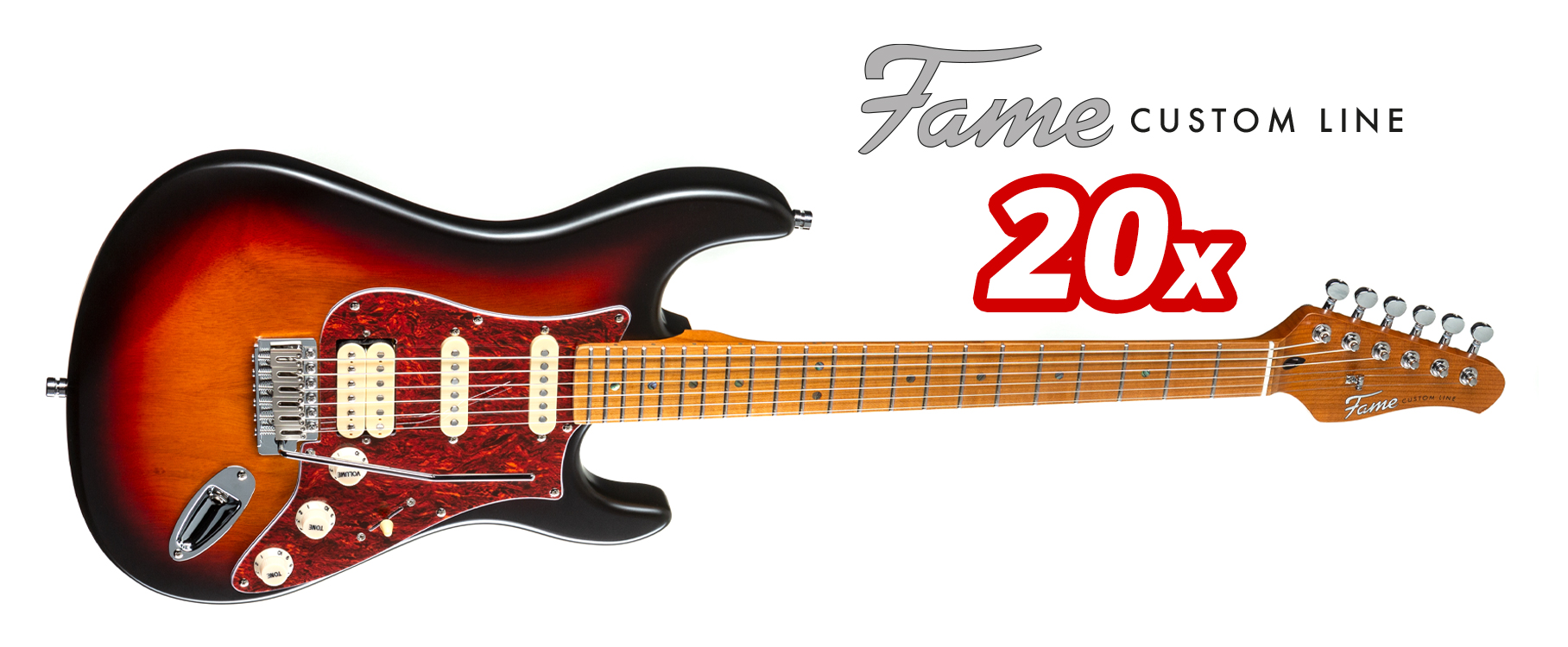 Fame Custom ST HSS MN Sunburst