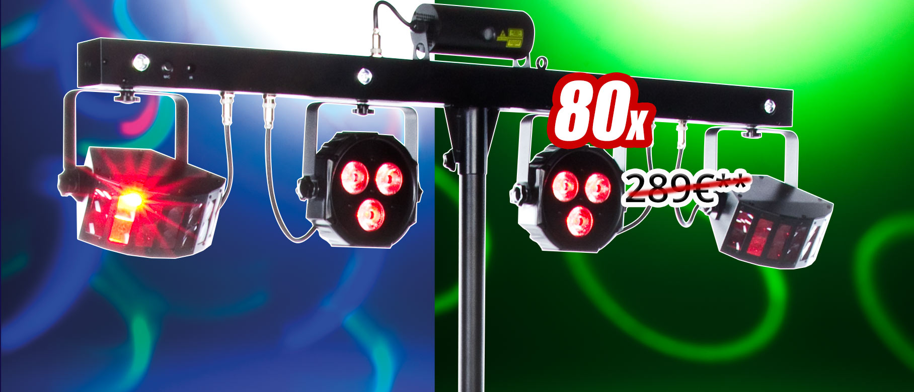lightmaXX CLS FX Laser Bar System Derby, Spot, Strobe, Laser