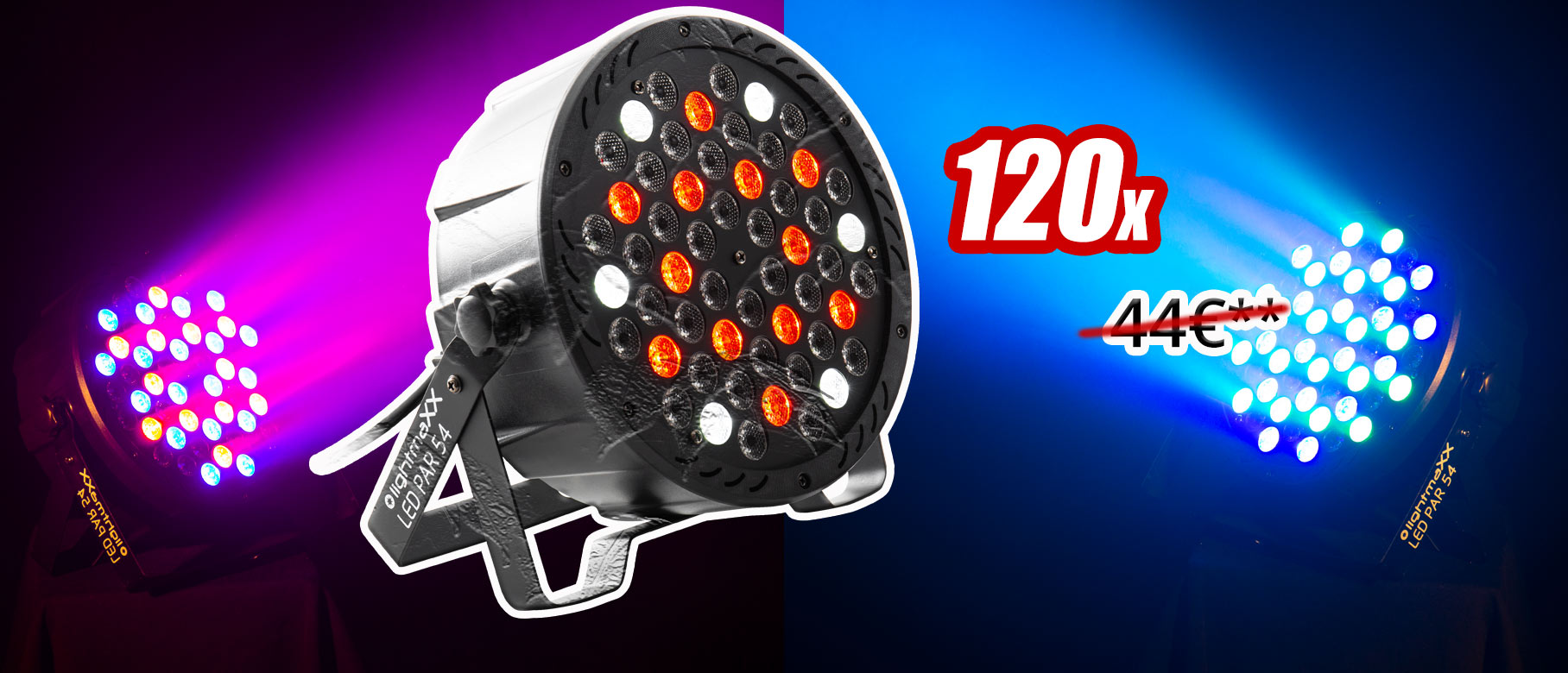 lightmaXX LED PAR 54 54x 1W RGBW