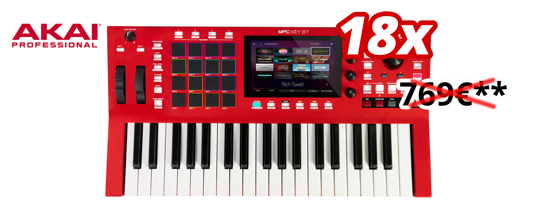 AKAI Professional MPC Key 37 Sampler