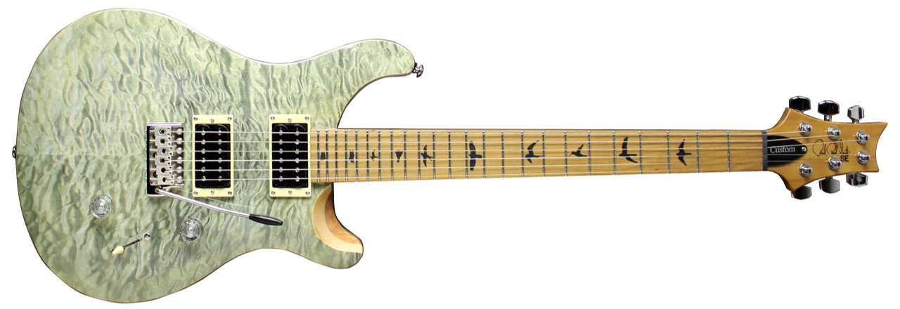 PRS SE Custom 24 Roasted Maple Limited Trampas Green | MUSIC STORE 