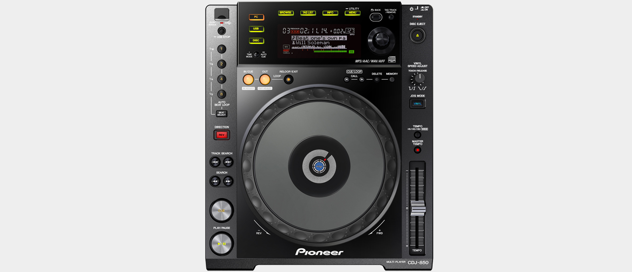 Pioneer DJ CDJ-850-K Digital Multi Player, Black | MUSIC STORE