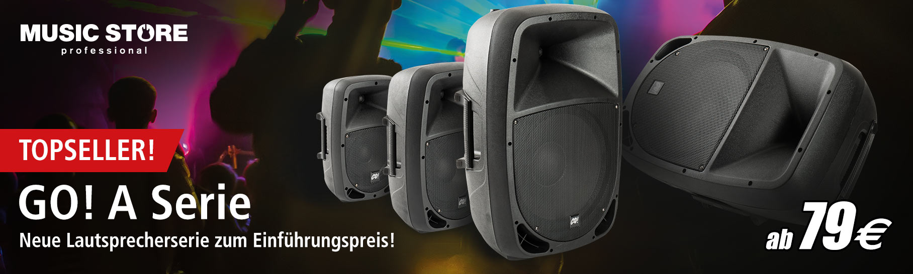 Music Store GO! Aktiv Lautsprecherserie