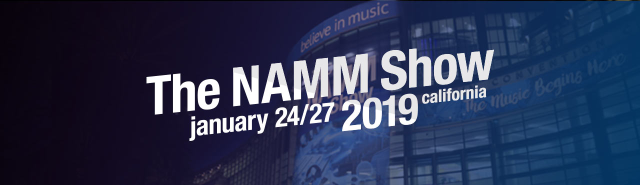 NAMM Show 2019 Headerbild und Logo