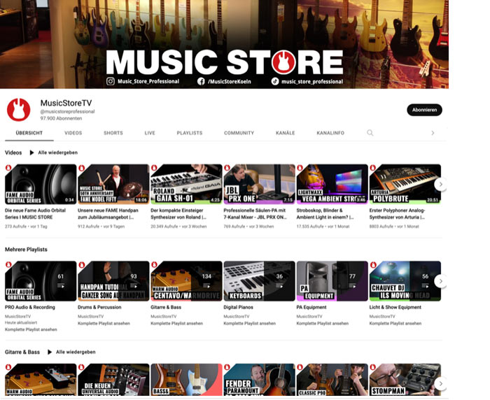 Music Store @ YouTube